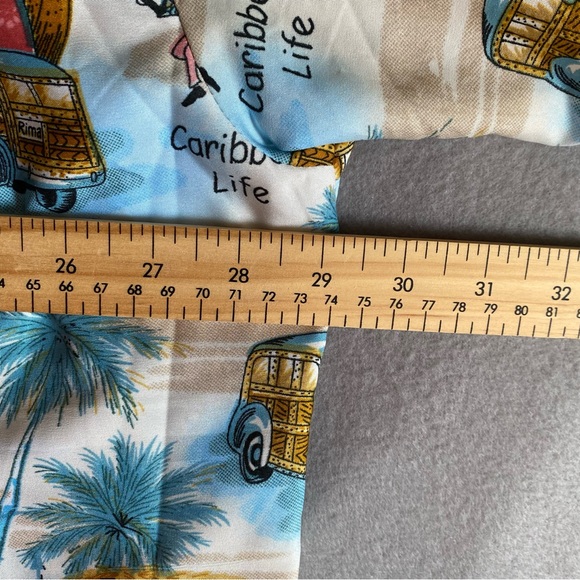 Rima We Be Jammin’ Surfin’ Caribbean Camp Shirt Men’s Size 2XL/3XL - Picture 11 of 12